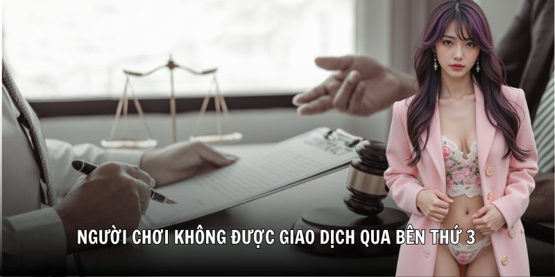 Người chơi không được giao dịch qua bên thứ 3 dưới bất cứ hình thức nào.